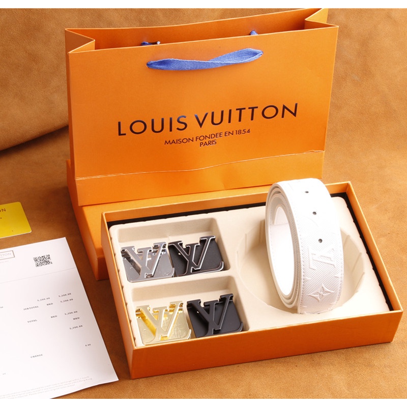 Thắt Lưng LV Da Với 4 Khóa Thời Trang Dành Cho Nam