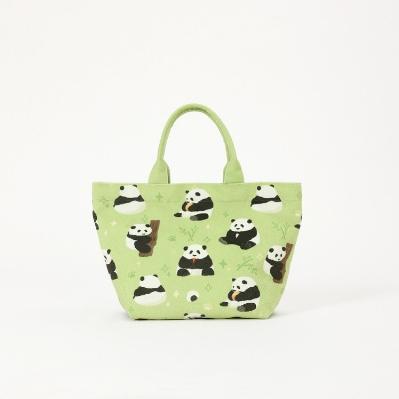 Túi Xách Canvas Họa Tiết Gấu Trúc Hoạt Hình Hàng Mới Dành Cho Học Sinh