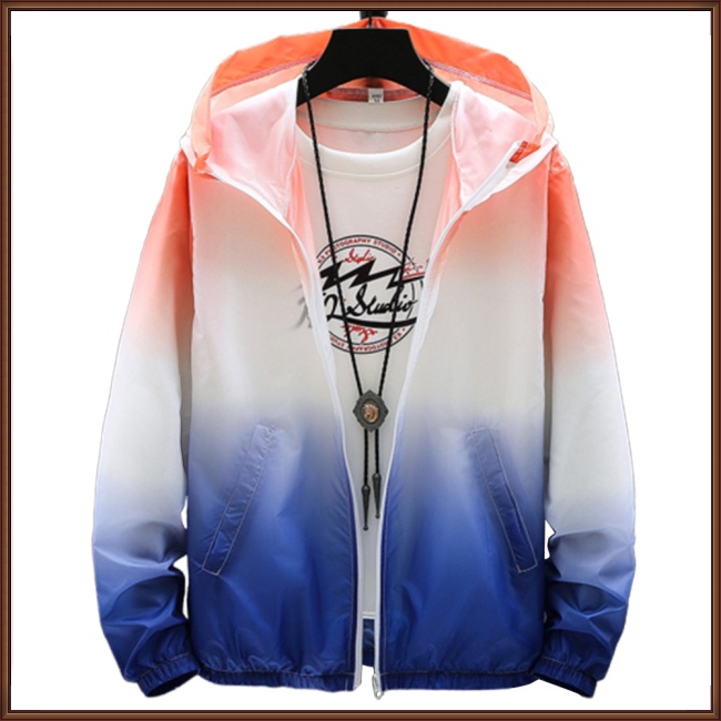 Áo Khoác Chống Nắng Tay Dài Chống Tia Cực Tím Màu Sắc Gradient Thời Trang Mùa Hè Cho Nam Giới