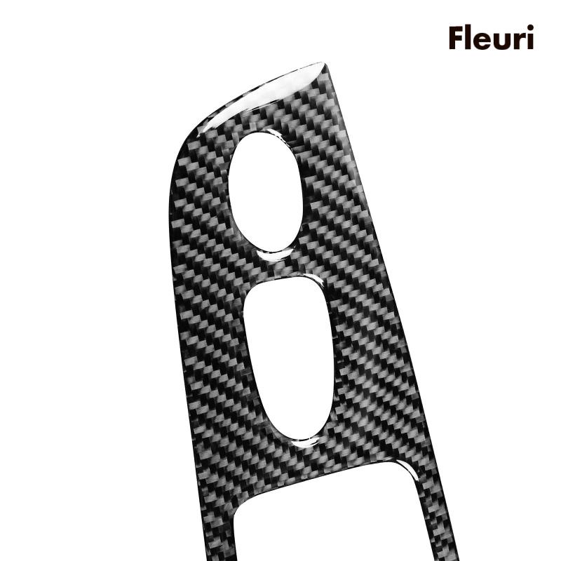 Bộ 4 Vỏ Bọc Công Tắc Điều Khiển Cửa Sổ Bằng Sợi Carbon Cho Xe Hơi