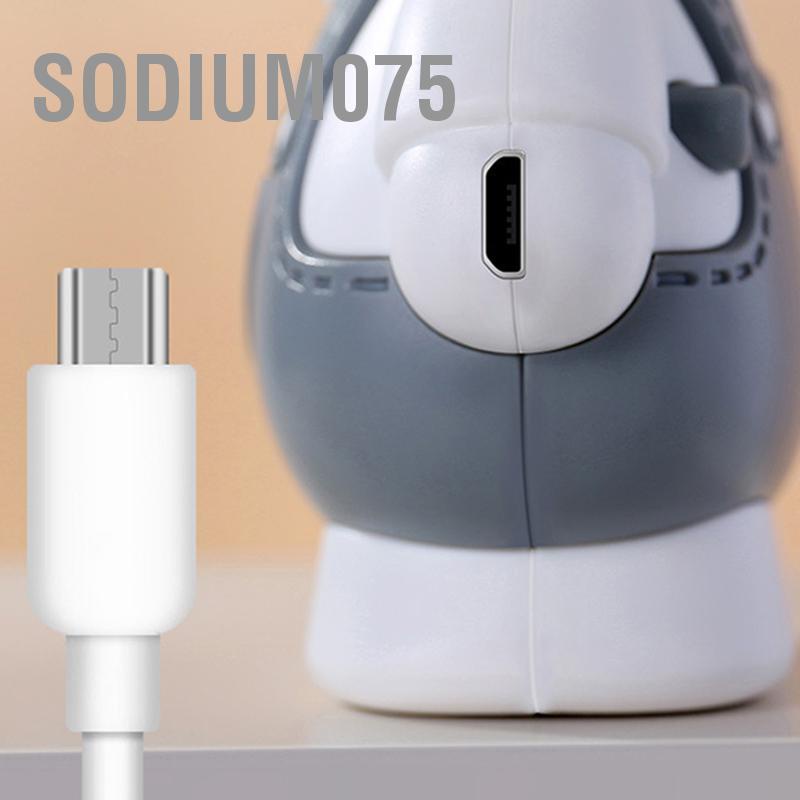 Quạt USB Mini 2 Tốc Độ Chống Trượt Hình Động Vật Hoạt Hình Có Đèn Và Dây Đeo Cho Học Sinh