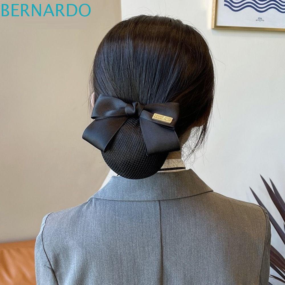 Bernardo Kẹp Tóc Chuyên Nghiệp Hình Nơ Mặt Cười Bằng Vải Phong Cách Hàn Quốc Cho Nữ Y Tá / Y Tá / Búi