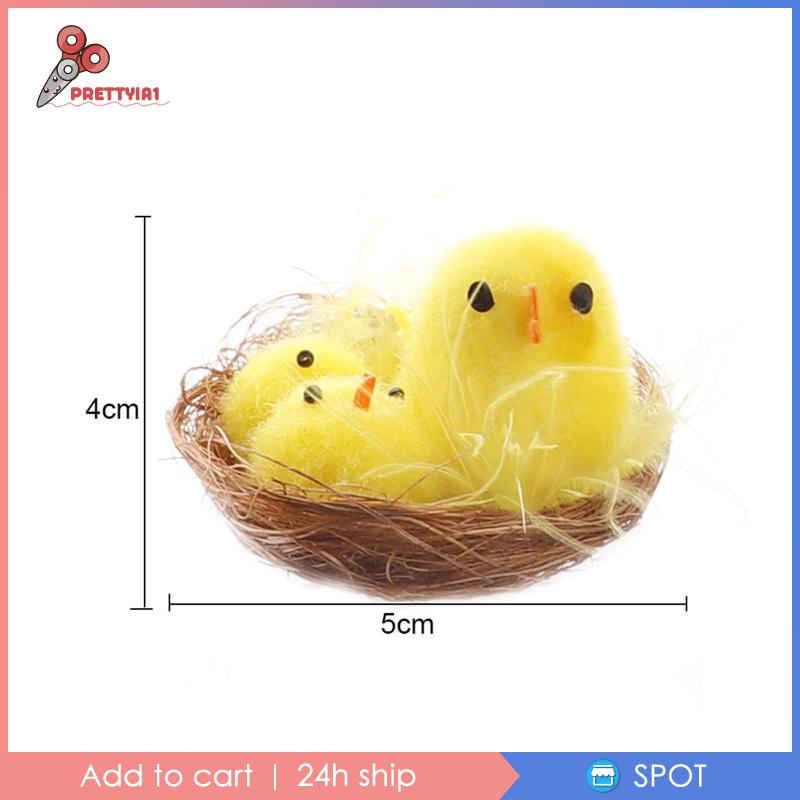 [Prettyia1] X Mô Hình Gà Để Bàn Trang Trí Phục Sinh