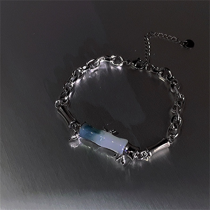 Vòng Tay Ngọc Bích Bằng Tre Phong Cách Trung Hoa Sang Trọng Cho Nữ