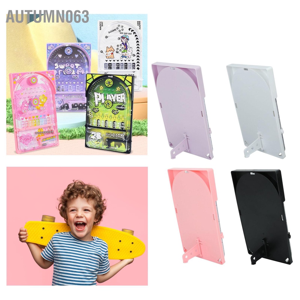 Trò chơi Pinball dành cho trẻ em Cải thiện khả năng phối hợp tay và mắt Trẻ Đồ đua có giá đỡ Autumn063