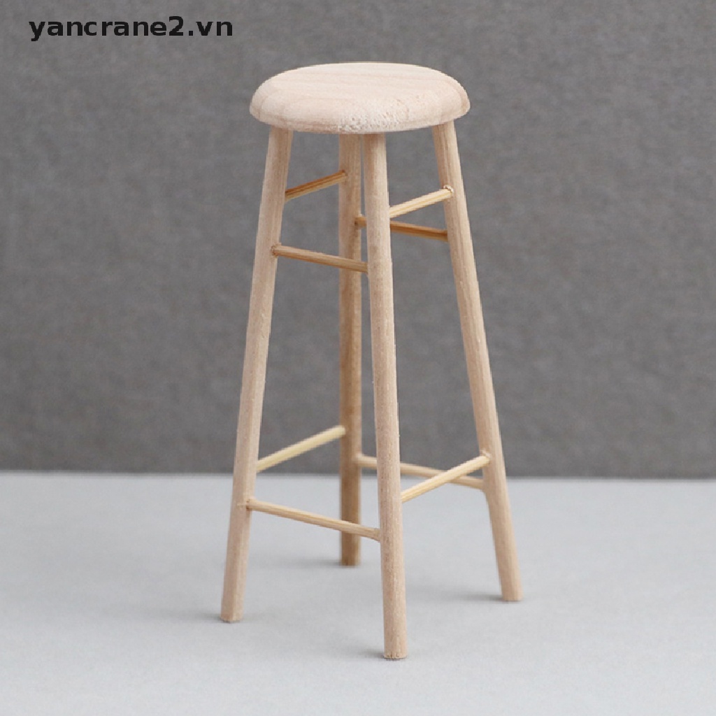 Mô Hình Ghế Đẩu Cao Nhỏ Hình Tròn Trang Trí Nhà Búp Bê 1: 12 {yancrane2.vn}