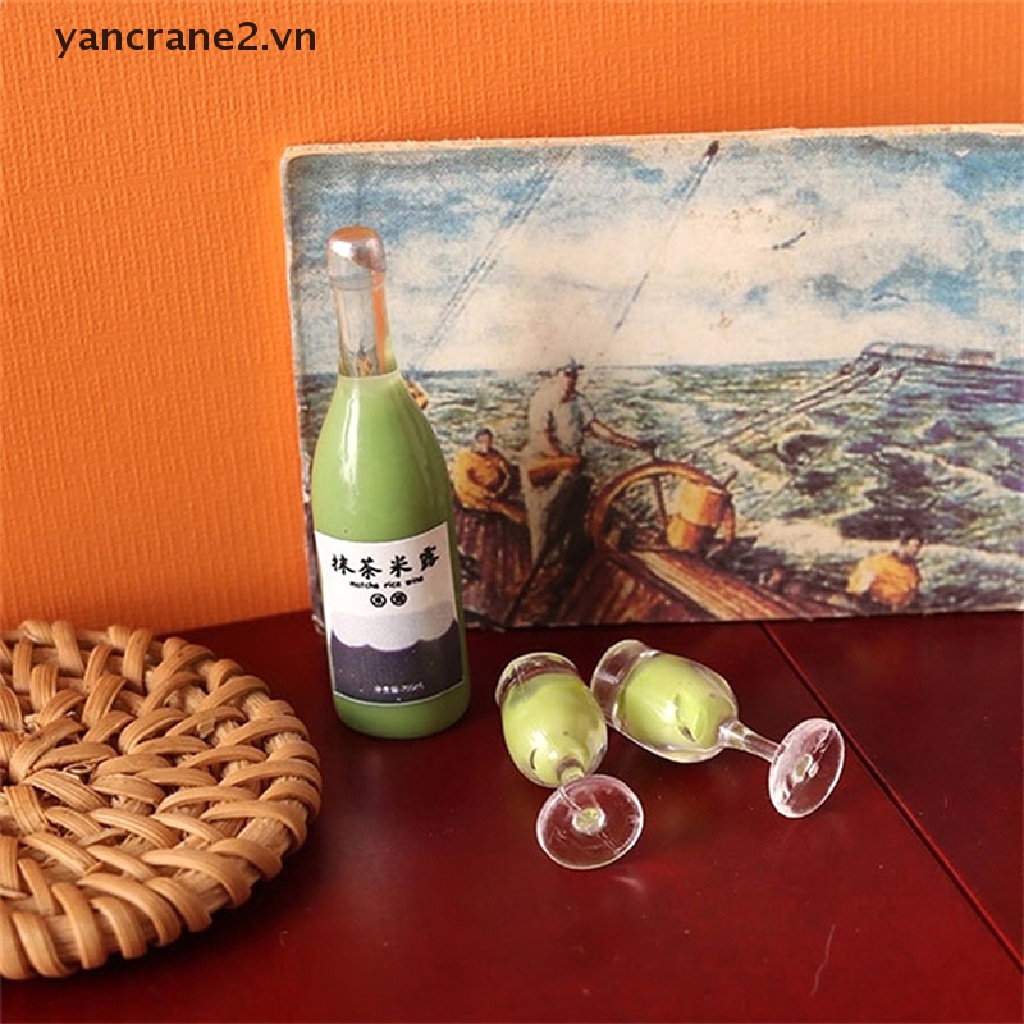 1 Bộ Ly Uống Rượu / Trái Cây Mini Tỉ Lệ 1: 12 Dùng Trang Trí Nhà Búp Bê 1 / 12