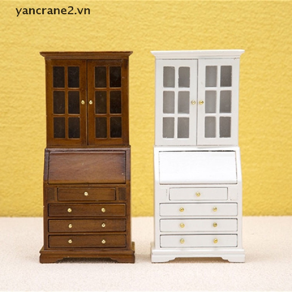 Mô Hình Tủ Sách / Tủ Chén / Đồ Chơi Nội Thất Trang Trí Nhà Búp Bê 1: 12 {yancrane2.vn}