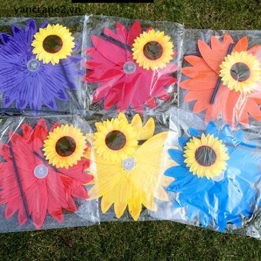 {YAN2} Đồ Chơi Chong Chóng Gió Hai Lớp Hình Hoa Hướng Dương Cho Trẻ Em {yancrane2.vn}