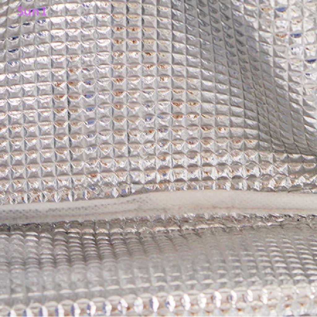 Sun1 &gt; Túi Đựng Hộp Cơm Trưa Giữ Nhiệt Di Động Sức Chứa Lớn Có Khóa Kéo Màng Nhôm Dày Dặn Họa Tiết Hoạt Hình