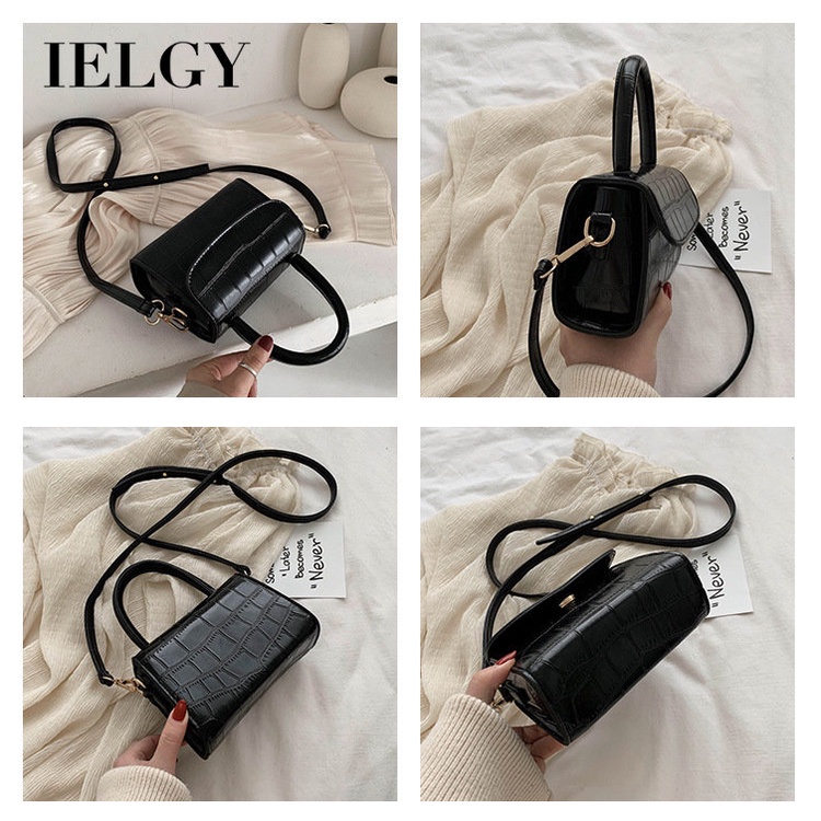 Túi Đeo Vai Hình Vuông Cỡ Nhỏ Họa Tiết Vân Đá Đơn Giản Thời Trang Phong Cách Hàn Quốc