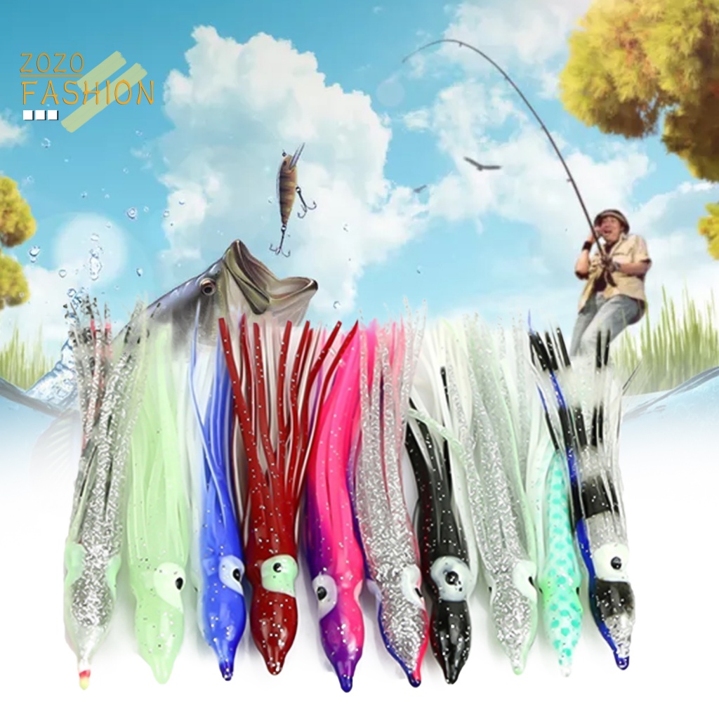 Bộ 10 Mồi Câu Cá Mềm Nhiều Màu Sắc