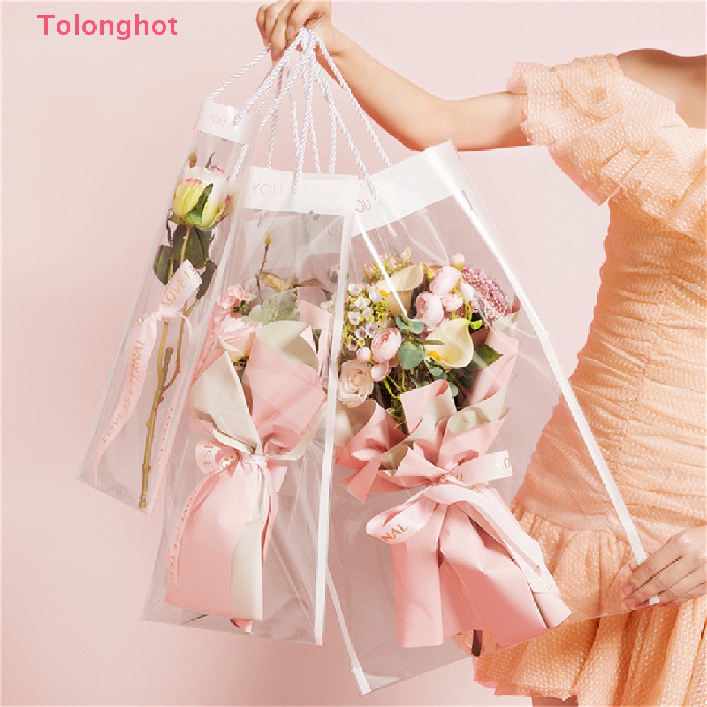 Set 10 Túi Đựng Hoa Trong Suốt Dùng Để Trang Trí