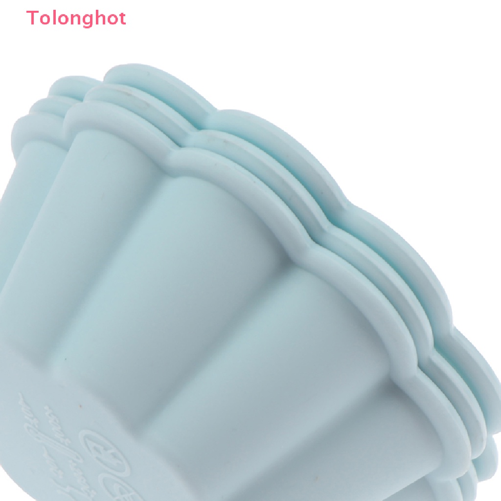 Set 6 Khuôn Silicone Làm Bánh Muffin / Cupcake DIY Tiện Dụng