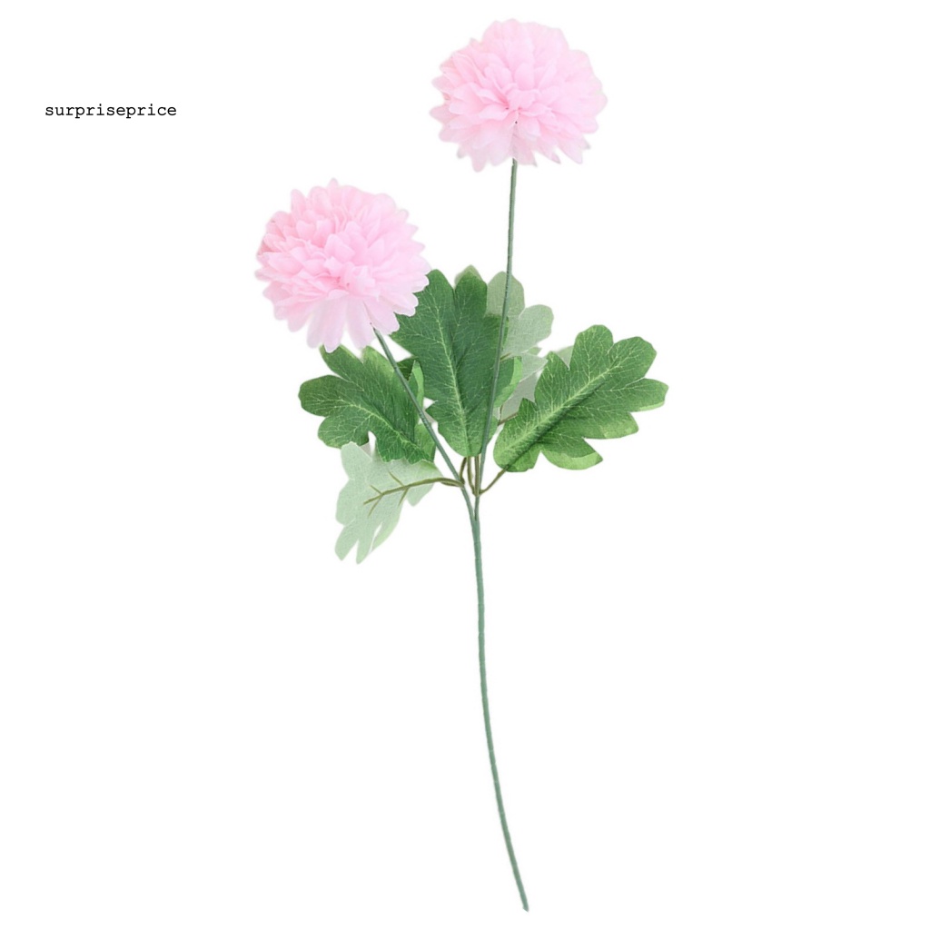 1 Nhánh Hoa Nhân Tạo 2 Đầu Dùng Trang Trí DIY