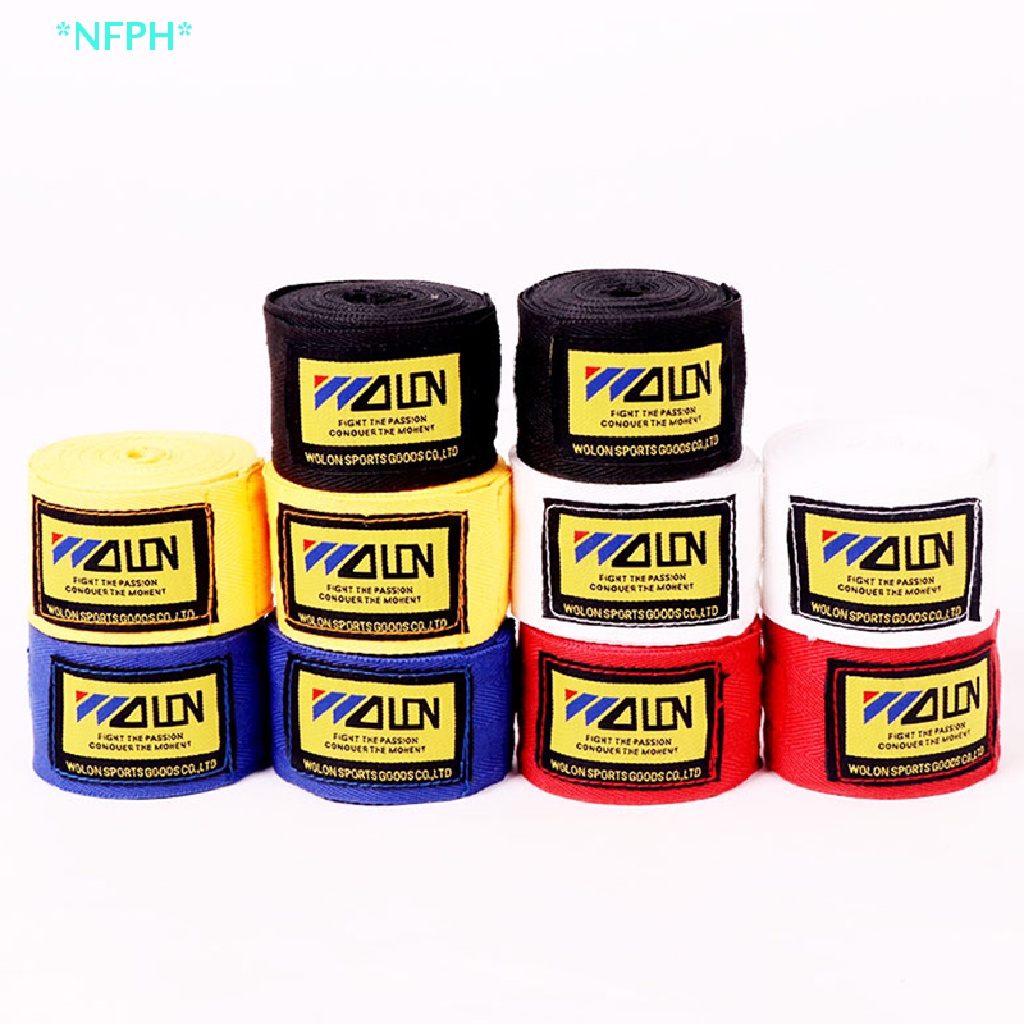 1 Cặp Đai Quấn Cổ Tay Bằng Cotton Hỗ Trợ Tập Taekwondo Muay Thai / MMA Mới