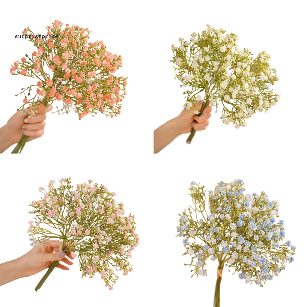 Bó Hoa Gypsophila Nhân Tạo Màu Sắc Tươi Sáng 1 Bó 7 Đầu Dùng Để Trang Trí