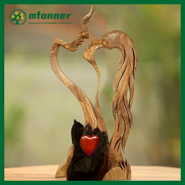 Đồ trang trí Cặp Đôi Tình Nhân Bằng Gỗ Thông Dùng Trang Trí
