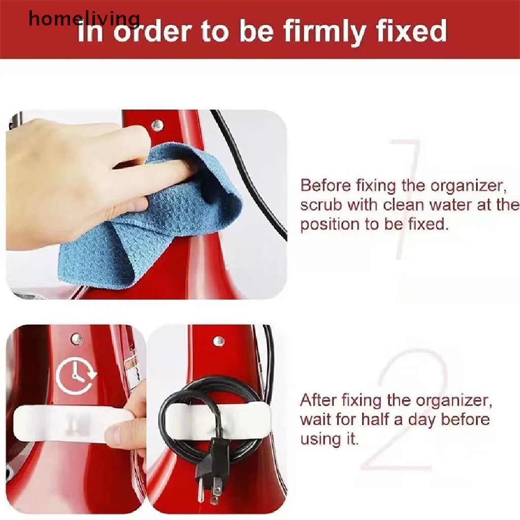 Bộ 2 Móc Quấn Dây Cáp Gọn Gàng Tiện Dụng Cho Nhà Bếp