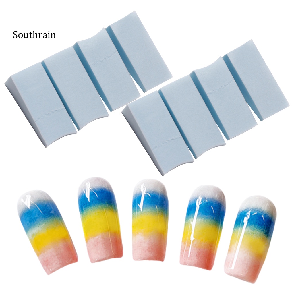 Set 8 Mút Xốp Mềm Mini Màu Gradient Dùng Để Trang Trí Móng Nghệ Thuật