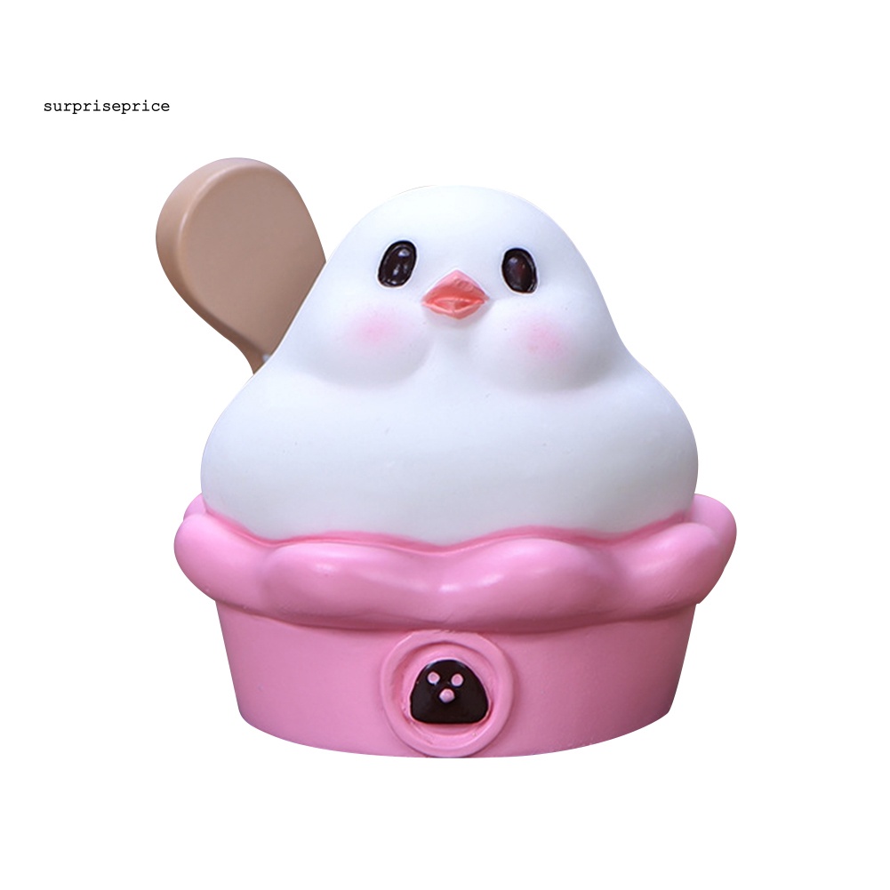 Spa Đồ trang trí Gà / Kem / Chim Mini Trang Trí Tiểu Cảnh