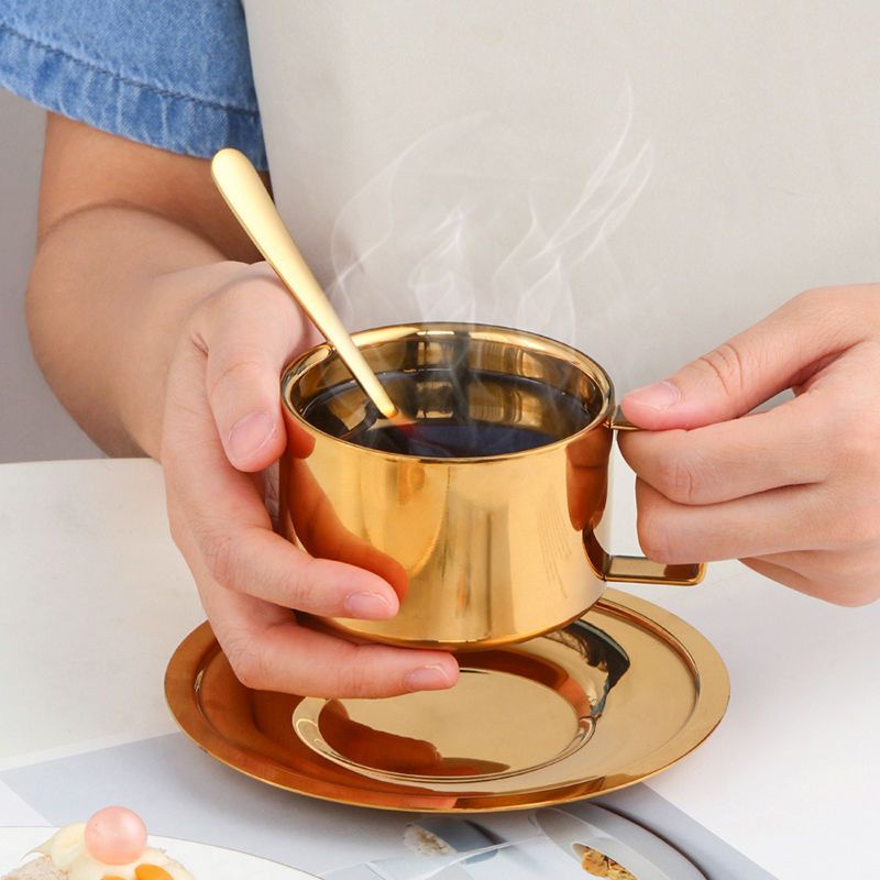 Bộ Cốc Uống Nước Bằng Thép Không Gỉ 200ml Tiện Dụng