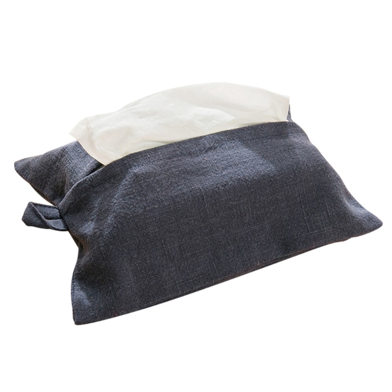 Hộp Đựng Khăn Giấy Đa Năng Bằng Vải Lanh Cotton