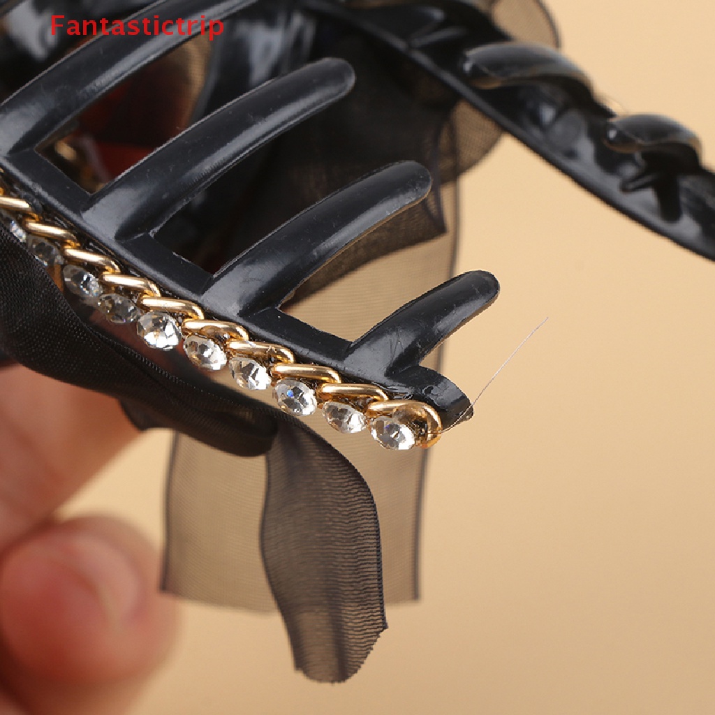 Kẹp Tóc Nơ Ruy Băng Hình Cá Mập Thanh Lịch Cho Bé Gái Mới