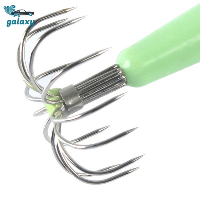 Galaxy Mồi Giả Câu Cá 12 Móc Hình Mực Phát Quang 12 Móc 12-35g