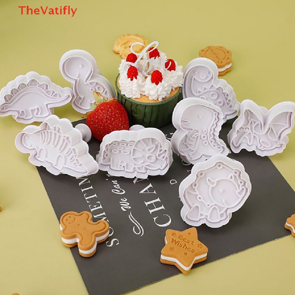 Bộ 4 Khuôn Cắt Bánh Quy Hình Khủng Long