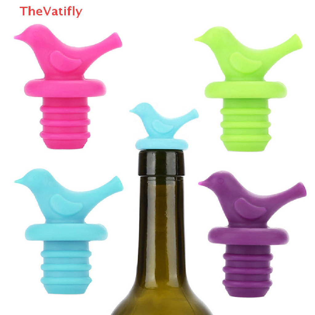 Nút Chặn Chai Rượu Vang Bằng Silicone Hình Chú Chim Sáng Tạo
