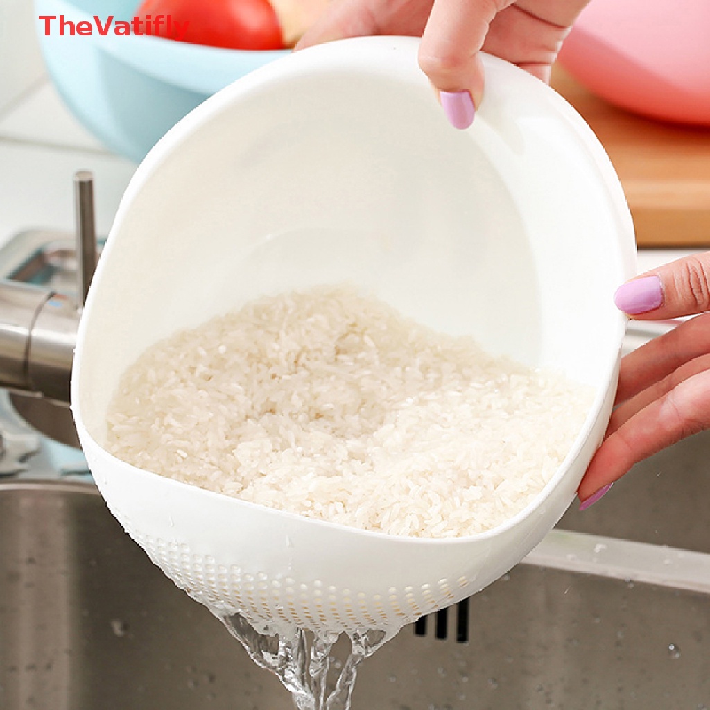 [TheVatifly] Rổ Nhựa Rửa Gạo Lọc Thực Phẩm Cấp Thực Phẩm Nóng