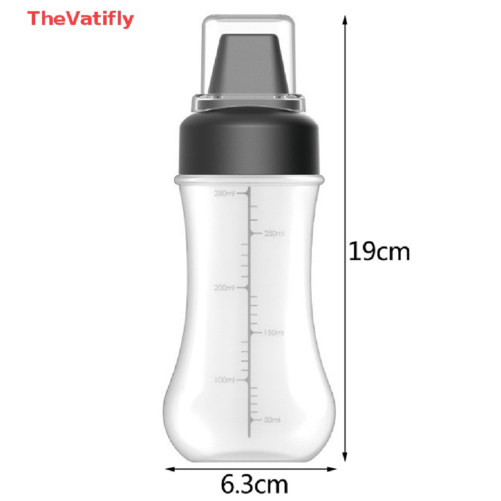 Chai Nhựa Đựng Sốt 5 Lỗ 350ml Có Thang Đo Tiện Lợi