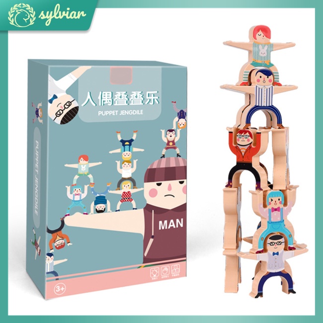 Bộ 12 Khối Domino Đồ Chơi Xếp Chồng Cân Bằng Giáo Dục Sớm Cho Bé