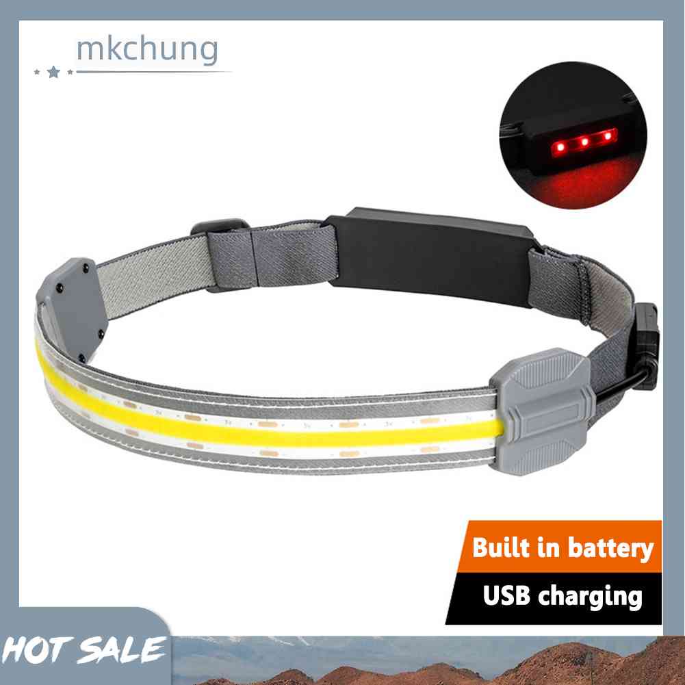 Đèn LED COB Đeo Trán Mini Sạc USB Dùng Khi Chạy Bộ / Cắm Trại