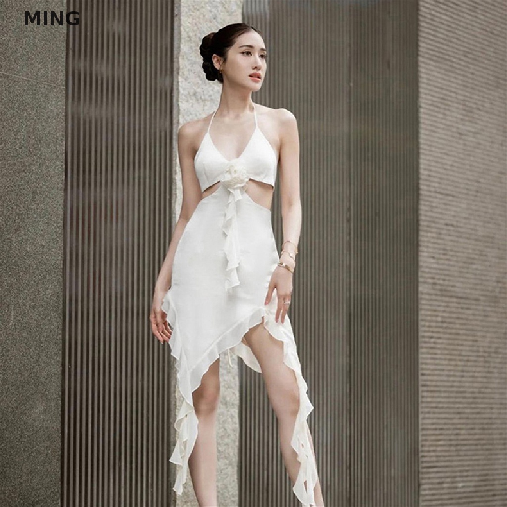 Đầm Ôm Dáng Không Tay Hở Lưng Y2K Quyến Rũ Dành Cho Nữ