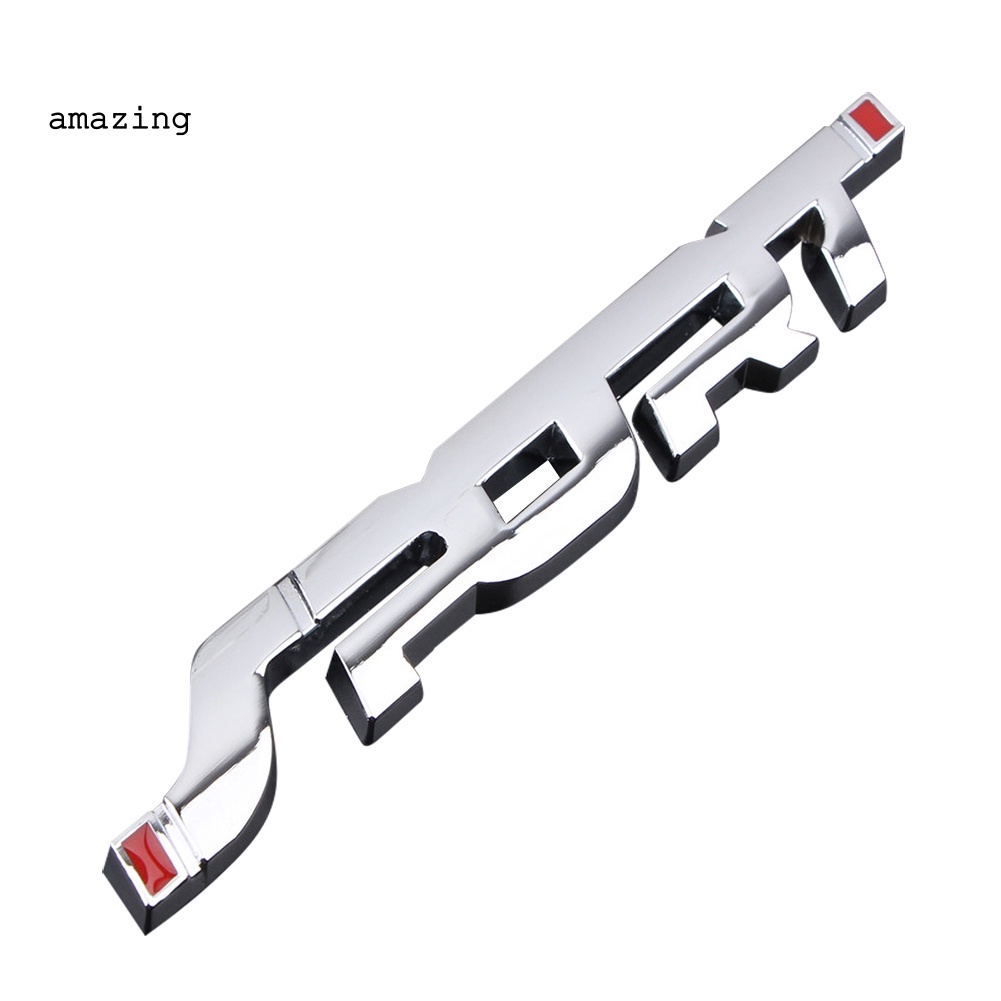 FENDER Sticker Kim Loại 3D Chữ SPORT Dán Trang Trí Xe Hơi