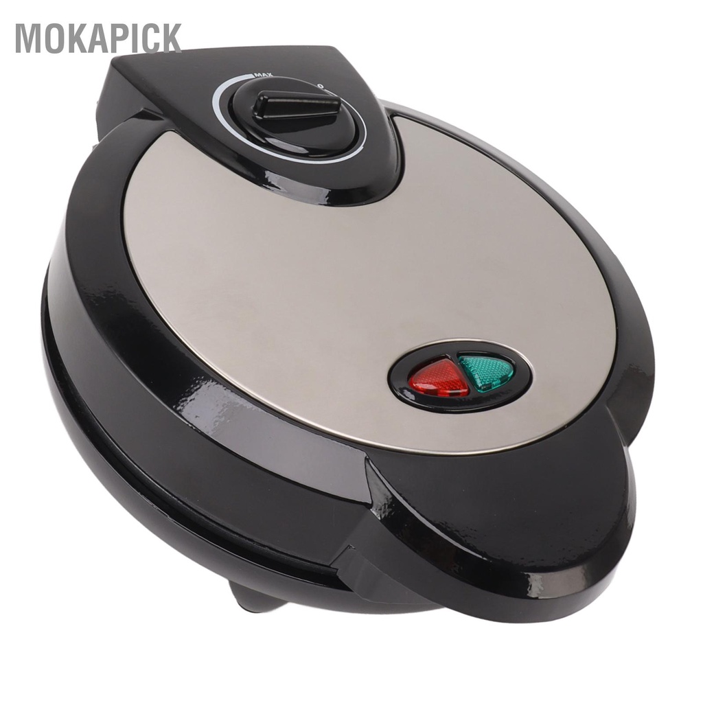 Mokapick 1200W Máy Làm Bánh Waffle 2 Mặt Lật Nấu Đĩa Có Thể Điều Chỉnh Nhiệt Độ Chảo Nướng Không Dính Phích Cắm Châu Âu 220V