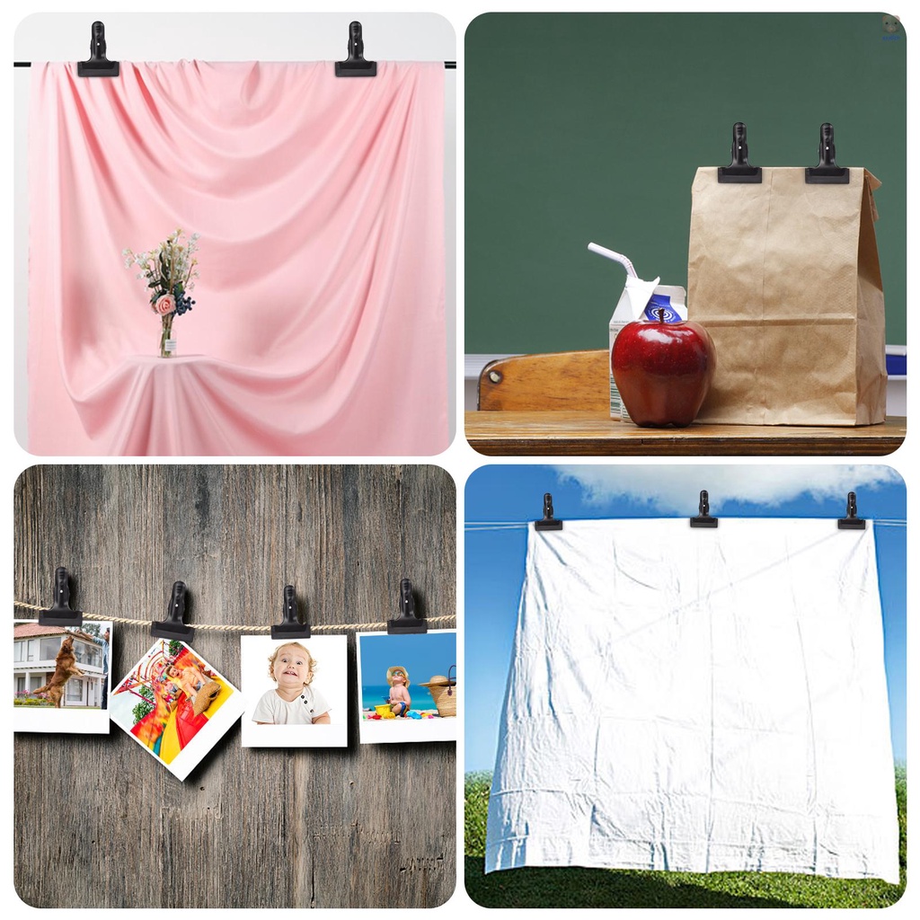 Set 10 Kẹp Kim Loại Lò Xo Chịu Tải Nặng Hỗ Trợ Làm Phông Nền Chụp Ảnh / Studio