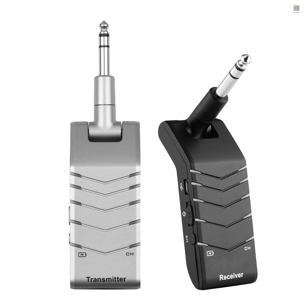 Hệ Thống Đàn Guitar Không Dây 2.4G (Bộ Thu + Nhận) Max. Dây Cáp Sạc Pin Tích Hợp Khoảng Cách 30M Cho Đàn Guitar Điện Kèm Túi Đựng