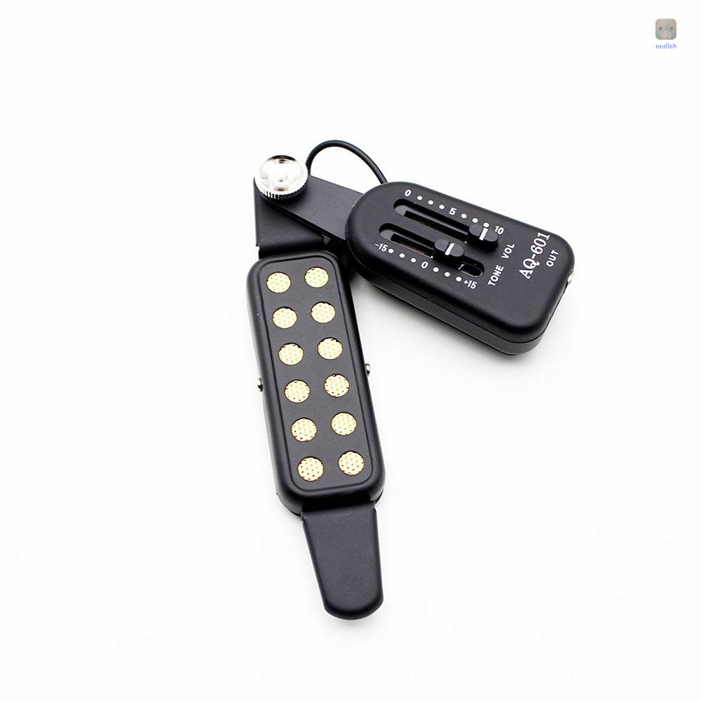 Thiết Bị Nhận Tín Hiệu Âm Thanh Từ Tính 12 Lỗ AQ-601 Phích Cắm Đực 6.5mm 3m Cho Guitar 38 &quot;/ 39&quot; / 40 &quot;/ 41&quot;