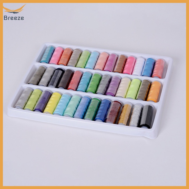 39 Cuộn Chỉ 200 Yard Nhiều Màu Bằng Polyester Cho Máy May Tay