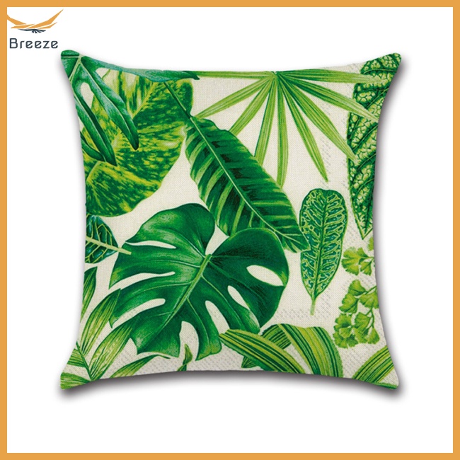 Vỏ Gối In Hình Lá Hiện Đại Không Đổ Đầy