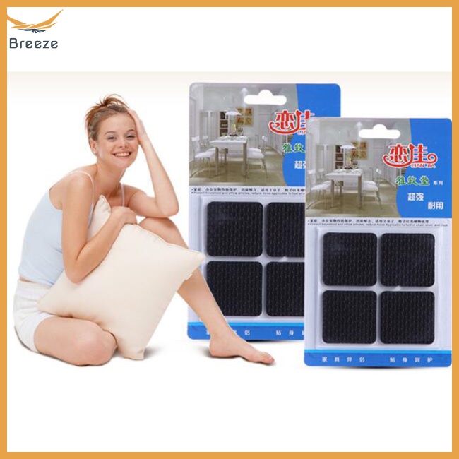 Bộ 4 Vỏ Bọc Chân Ghế Hình Vuông Chống Trượt Đa Năng