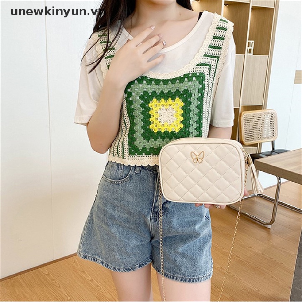 Túi Da PU Đeo Chéo Thêu Họa Tiết Thời Trang Cho Nữ