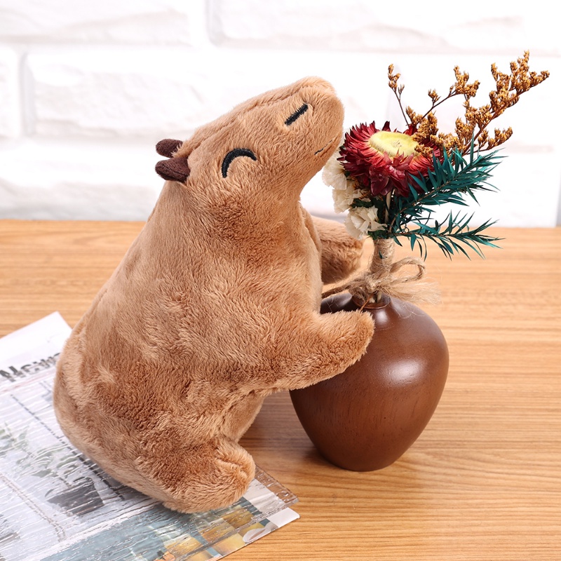 Đồ chơi nhồi bông Capybara 18cm Hình Gấu Nâu Dễ Thương