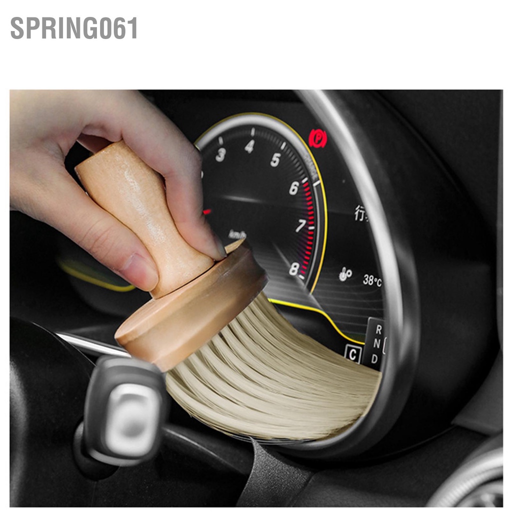 Spring061 Xe Chi Tiết Bàn Chải Điều Hòa Bụi Mềm Dash Lau Nội Thất Ô Tô Dụng Cụ Vệ Sinh AC Lỗ Thông Khí Bảng Khiển Ghế Khoảng Cách
