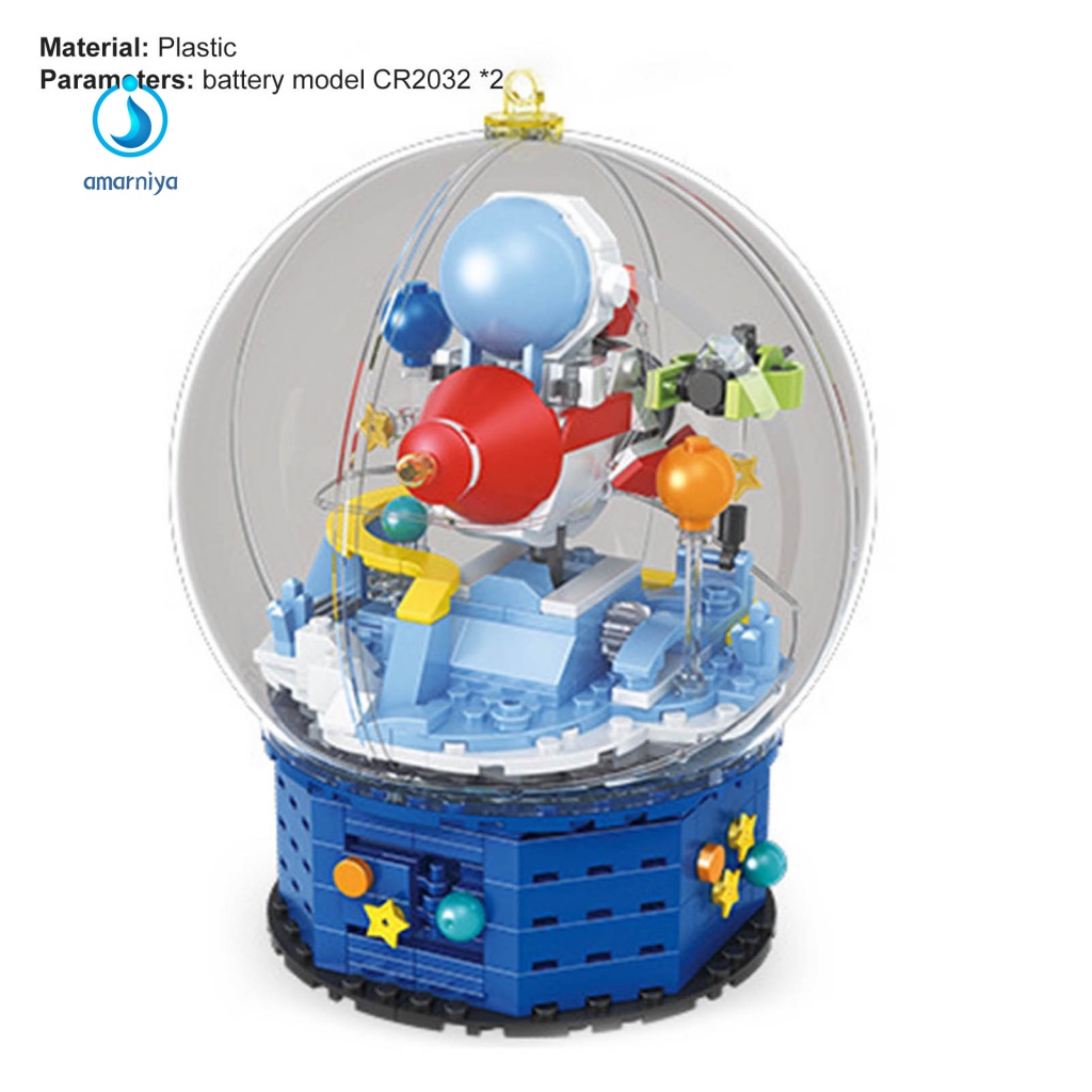 Bộ Đồ Chơi Lắp Ráp Hoạt Hình Người Tàu Không Gian Lâu Trôi Giáo Dục Cho Bé