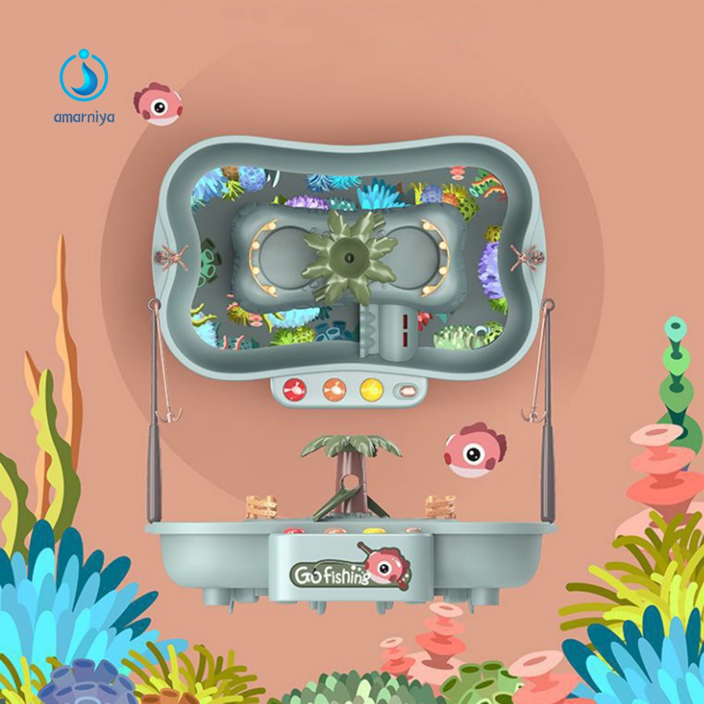 Bộ Đồ Chơi Câu Cá Ngoài Trời Đơn Giản Có Đèn