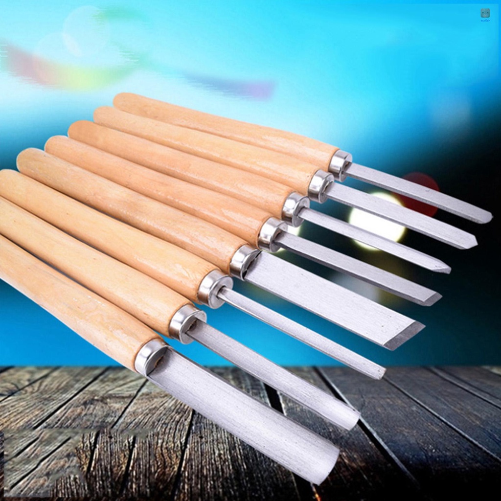 Set 8 Dụng Cụ Đục Lỗ Cho Máy Tiện Gỗ